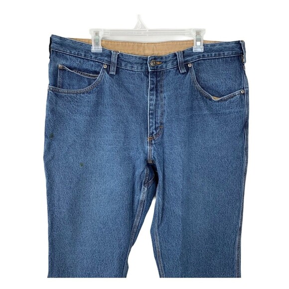 Duluth Trading Co Heavy Work Barn Jeans Men 40 X 27 Medium Wash Cotton - Picture 2 of 12